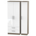 Contrast Tall 3 Door 2 Drawer Wardrobe Contrast Tall 3 Door 2 Drawer Wardrobe
